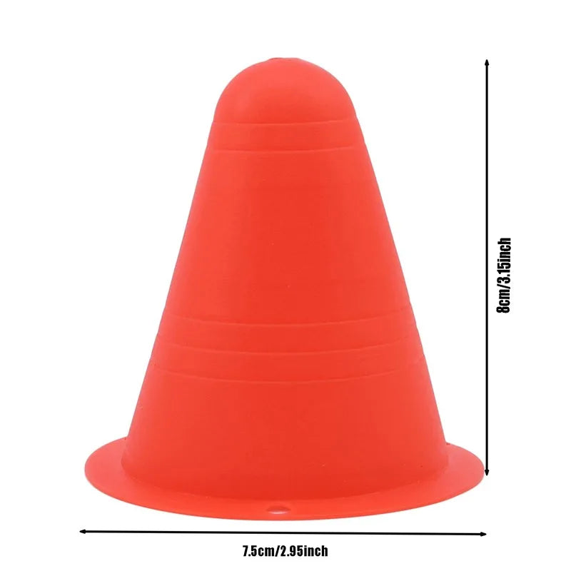 10 Pcs/Set Skate Marker Training Road Cones for Roller and Football Soccer