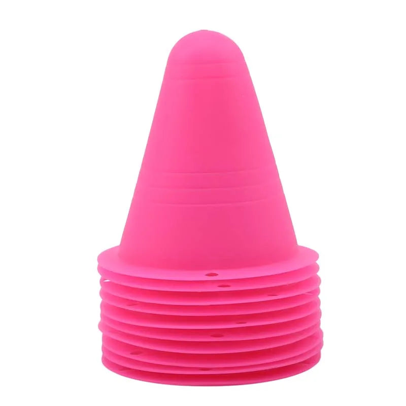 10 Pcs/Set Skate Marker Training Road Cones for Roller and Football Soccer