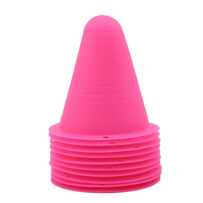 10 Pcs/Set Skate Marker Training Road Cones for Roller and Football Soccer
