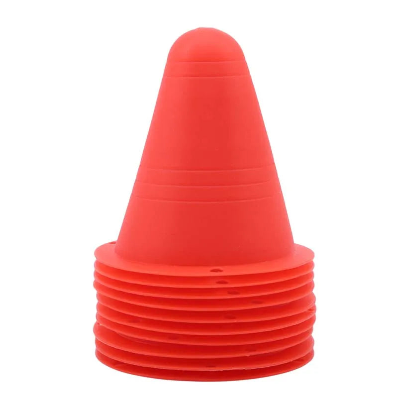10 Pcs/Set Skate Marker Training Road Cones for Roller and Football Soccer