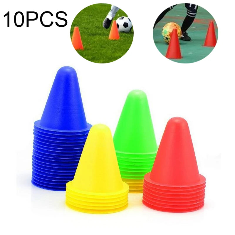 10 Pcs/Set Skate Marker Training Road Cones for Roller and Football Soccer