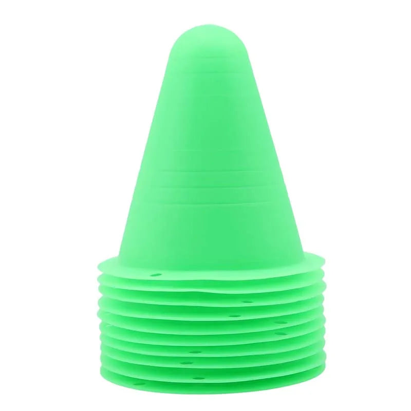 10 Pcs/Set Skate Marker Training Road Cones for Roller and Football Soccer